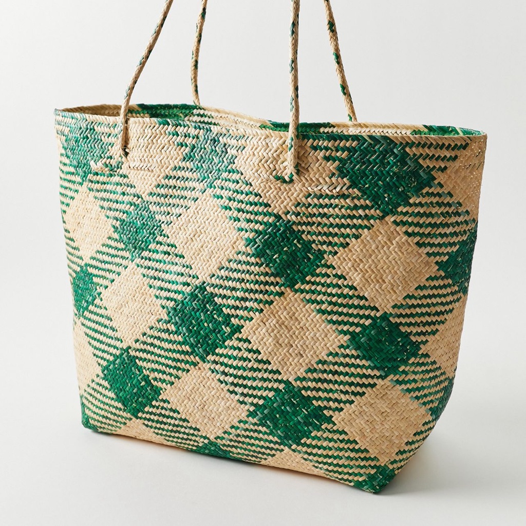 Woven Straw Tote Bag